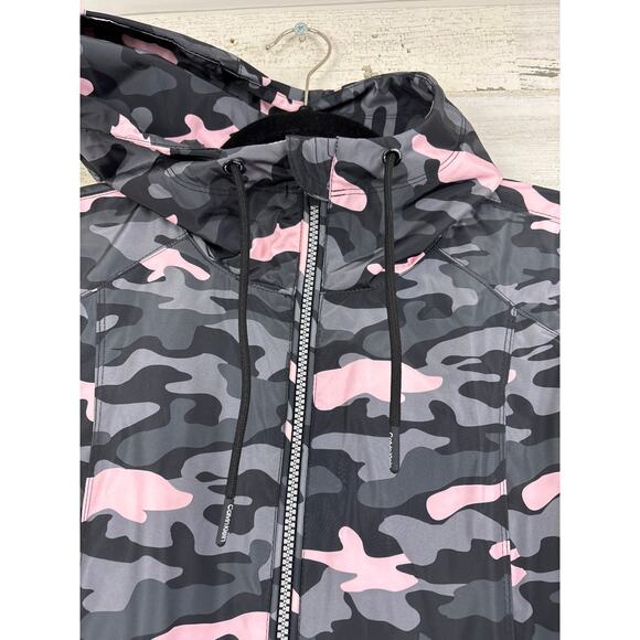Calvin Klein Women’s XS Pink Camo zip up Hooded Performance Jacket Coat NWT - Picture 7 of 8